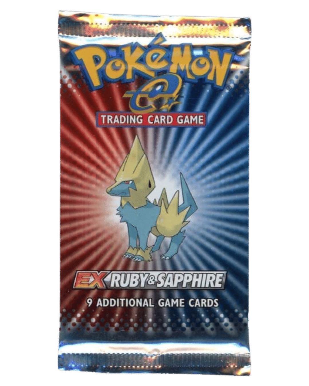 Pokémon 2003 EX Ruby & Sapphire Booster Pack (Manectric) Rare Candy